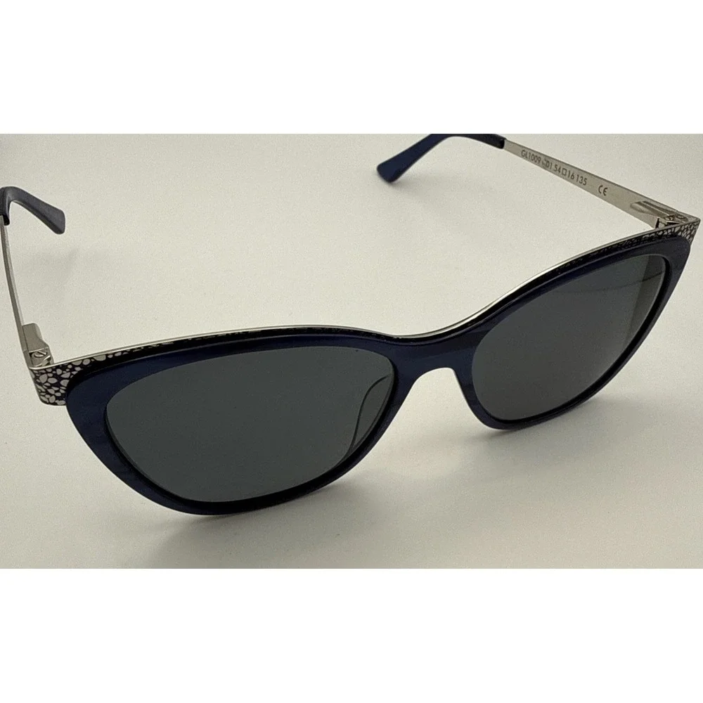 GLAMOUR EDITORS PICK-GL 2009 BLUE Cat Eye AUTHENTIC SUNGLASS Frames 54-16-135